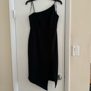 Princess Polly Chic Black One-Shoulder Dress